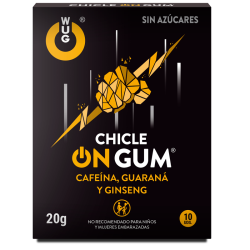 WUG GUM - NA KOFEINIE, ZEN-SZENIU I GUMIE GUARANA 10 JEDNOSTEK