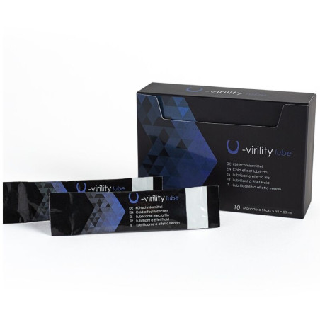 500 COSMETICS - U-VIRILITY LUBE LUBRYKANT Z EFEKTEM ZIMNA 10 X 5 ML
