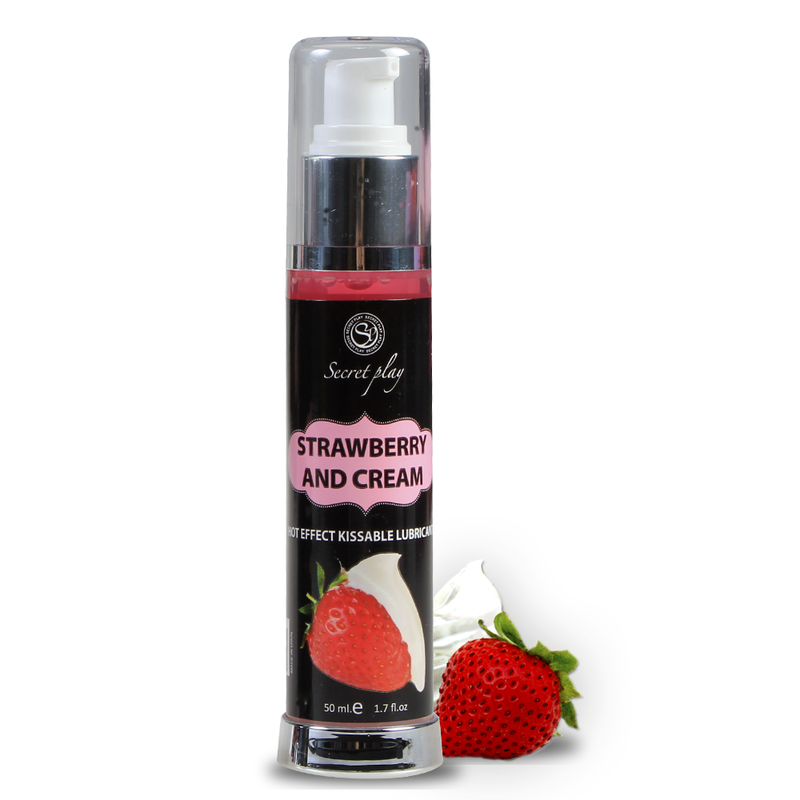 SECRETPLAY - LUBRICANTE 2-1 EFECTO CALOR FRESA&NATA 50 ML SECRETPLAY - LUBRICANTE 2-1 EFECTO CALOR FRESA&NATA 50 ML