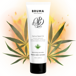 BRUMA - ZEL POSLIZAJACY OLEJ Z NASION SATIVA ROZGRZEWAJACY AROMAT KONOPI 100 ML
