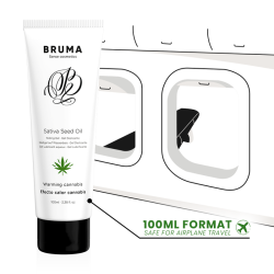 BRUMA - ZEL POSLIZAJACY OLEJ Z NASION SATIVA ROZGRZEWAJACY AROMAT KONOPI 100 ML