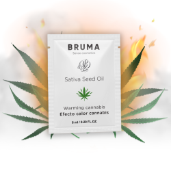 BRUMA - ZEL POSLIZAJACY OLEJ Z NASION SATIVA ROZGRZEWAJACY AROMAT KONOPI 6 ML