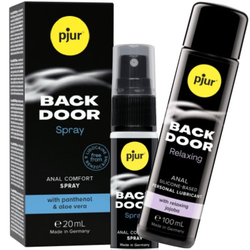 PJUR - BACK DOOR ZESTAW LUBRYKANTU ANALNEGO I SPRAYU