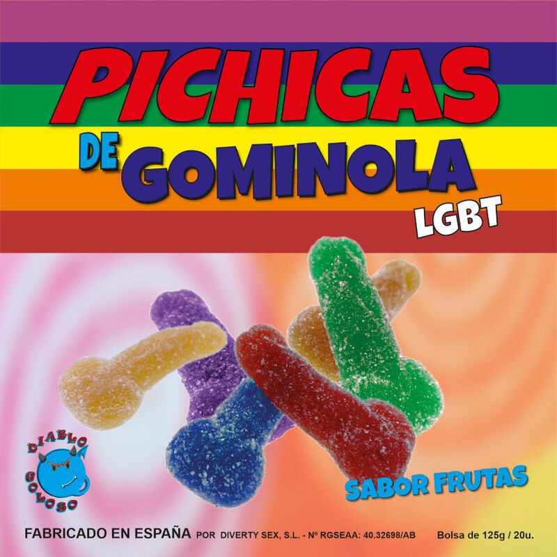 PRIDE - PICHITAS DE GOMINOLA FRUTAS CON AZUCAR LGBT PRIDE - PICHITAS DE GOMINOLA FRUTAS CON AZUCAR LGBT