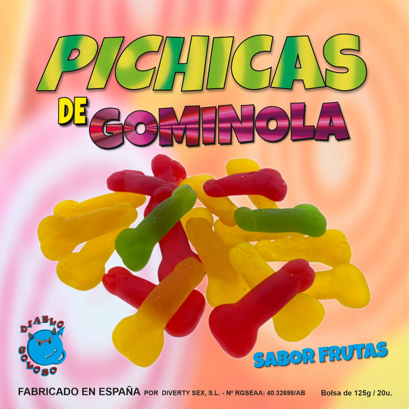 DIABLO GOLOSO - PICHITAS DE GOMINOLA FRUTAS DIABLO GOLOSO - PICHITAS DE GOMINOLA FRUTAS