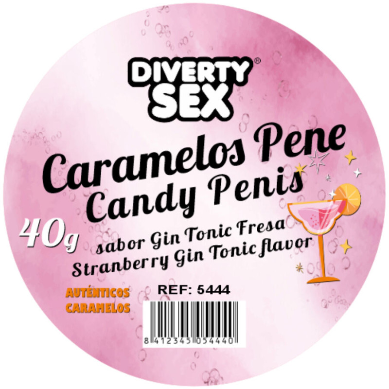 DIABLO PICANTE - 20 GIN & TONIC FLAVORED PENIS CANDIES DIABLO PICANTE - 20 GIN & TONIC FLAVORED PENIS CANDIES