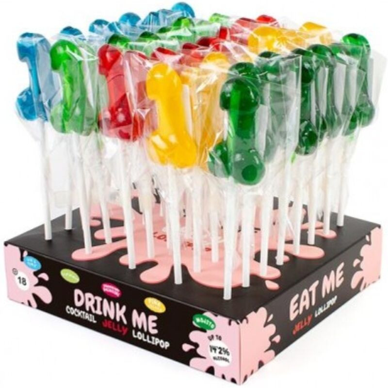 SECRETPLAY - DISPLAY ASSORTMENT PENIS LOLLIPOPS WITH ALCOHOL 40 UNITS SECRETPLAY - DISPLAY ASSORTMENT PENIS LOLLIPOPS WITH ALCOHOL 40 UNITS