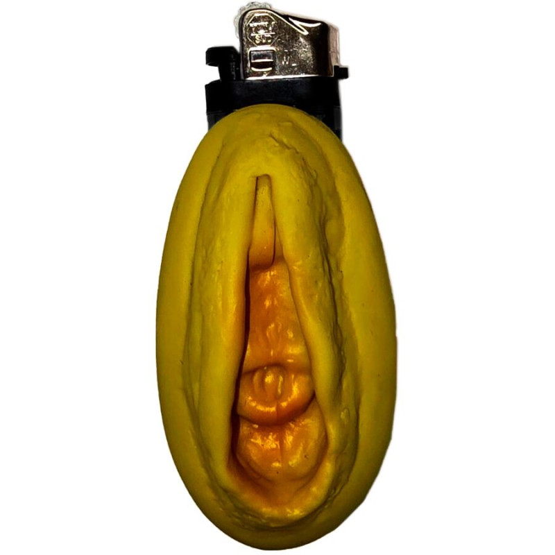 DIABLO PICANTE - MECHERO VAGINA DORADO DIABLO PICANTE - MECHERO VAGINA DORADO