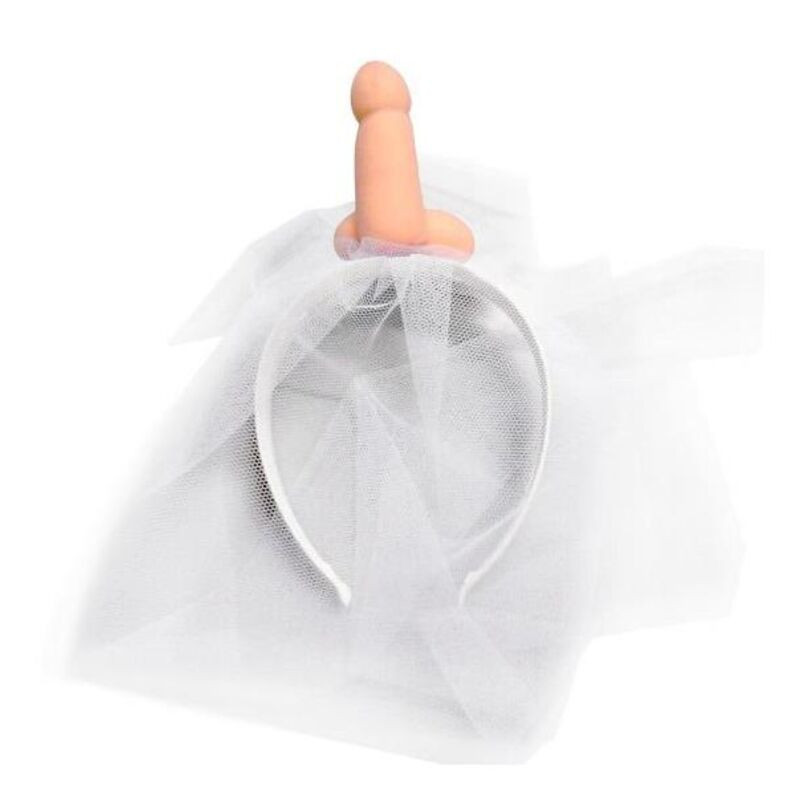 DIABLO PICANTE - WEISSER BRAUTSCHLEIER MIT PENIS DIABLO PICANTE - WEISSER BRAUTSCHLEIER MIT PENIS