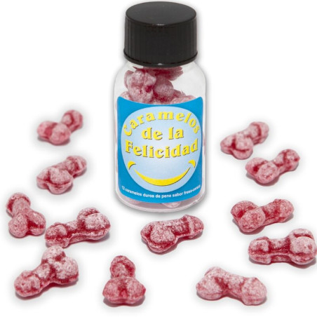 DIABLO PICANTE - S?OIK 12 SZCZ??LIWYCH CUKIERKÓW W KSZTA?CIE PENISA O STYLU TRUSKAWKOWO-WI?NIOWYM