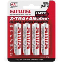 AIWA - X-TRA ALKALINE AA BATERIA ALKALICZNA LR6 BLISTER*4