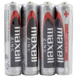 MAXELL - BATERIA SALINA MANGANESO AAA R03 RETRACTIL*4