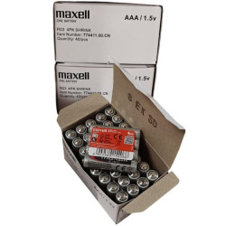 MAXELL - BATERIA SALINA MANGANESO AAA R03 RETRACTIL*4