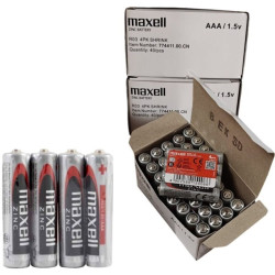 MAXELL - BATERIA SALINA MANGANESO AAA R03 RETRACTIL*4