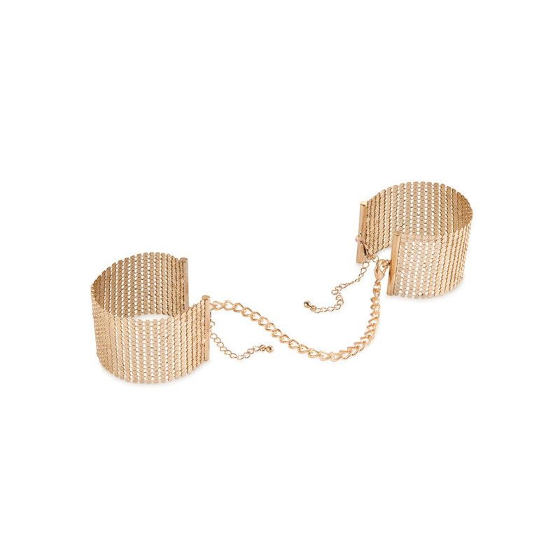 BIJOUX - DÉSIR MÉTALLIQUE GOLDENE HANDSCHELLEN AUS METALLGEWEBE BIJOUX - DÉSIR MÉTALLIQUE GOLDENE HANDSCHELLEN AUS METALLGEWEBE