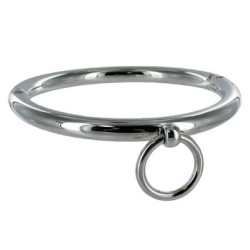 METAL HARD - NASZYJNIK BDSM Z PIERSCIONEM 18CM
