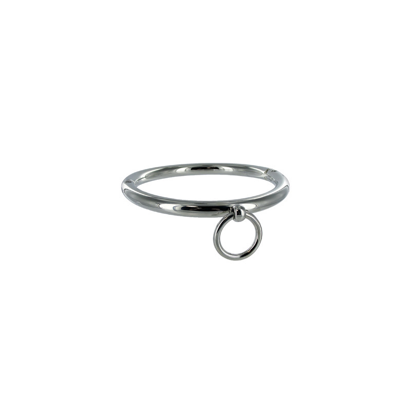 METAL HARD - NASZYJNIK BDSM Z PIERSCIONEM 18CM METAL HARD - NASZYJNIK BDSM Z PIERSCIONEM 18CM