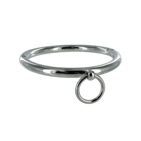 METAL HARD - BDSM-HALSKETTE MIT RING 18CM