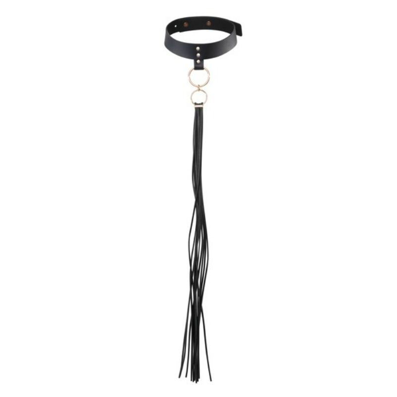 BIJOUX INDISCRETS MAZE - CHOKER Z FREDZLAMI CZARNY