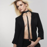 BIJOUX INDISCRETS MAZE - CHOKER Z FREDZLAMI CZARNY