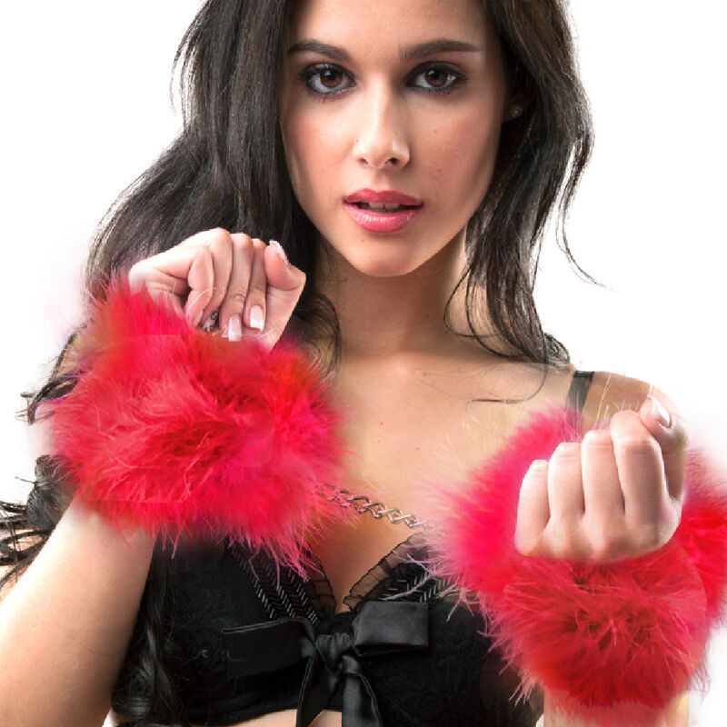 SECRETPLAY - MENOTTES MARABOU ROUGE SECRETPLAY - MENOTTES MARABOU ROUGE