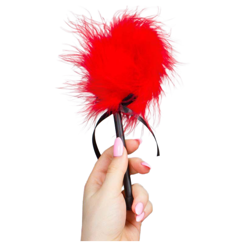 SECRETPLAY - RED MARABOU DUSTER SECRETPLAY - RED MARABOU DUSTER