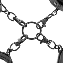 FETISH SUBMISSIVE - ZESTAW KEJKOW NA RECE I KOSTKI Z NOPRENOWA WYSCIOLKA