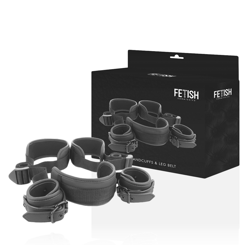 FETISH SUBMISSIVE - POSIZIONE A GAMBE APERTE CON MANETTE FODERA IN NOPRENE FETISH SUBMISSIVE - POSIZIONE A GAMBE APERTE CON MANETTE FODERA IN NOPRENE