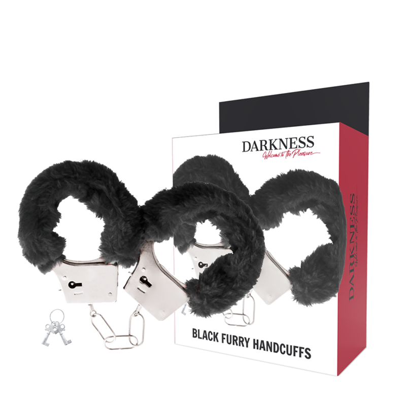 DARKNESS - ESPOSAS METAL FORRADAS NEGRO DARKNESS - ESPOSAS METAL FORRADAS NEGRO