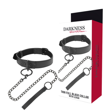 DARKNESS - CZARNY NASZYJNIK Z LANCUCHEM