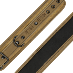 FETISH SUBMISSIVE ORIGEN - MENOTTES DE CHEVILLE EN CUIR VÉGÉTALIEN AVEC DOUBLURE EN NÉOPRÈNE