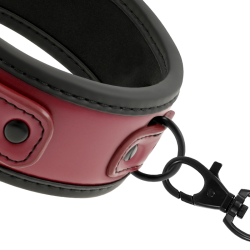 FETISH SUBMISSIVE DARK ROOM - COLLANA A CATENA CON FODERA IN NEOPRENE