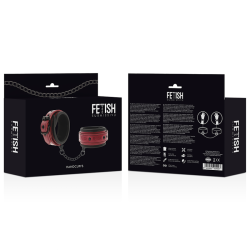 FETISH SUBMISSIVE DARK ROOM - WEGANSKIE SKORZANE KANDJUTY Z NEOPRENOWA PODSZEWKA