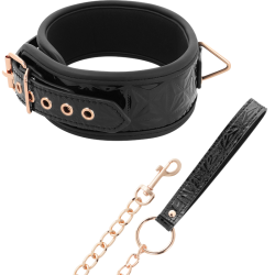 BEGME - KOLNIERZ BLACK EDITION PREMIUM WEGANSKA SKORA Z NEOPRENOWA PODSZEWKA