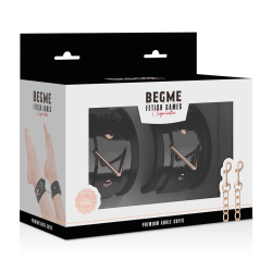 BEGME - MANKIETY NA KOSTKI PREMIUM BLACK EDITION Z NEOPRENOWA WYSCIOLKA