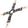 BEGME - KRAWAT ZE SKORY WEGANSKIEJ W BLACK EDITION