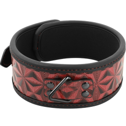BEGME - KOLNIERZ ZE SKORY WEGANSKIEJ PREMIUM RED EDITION Z NEOPRENOWA PODSZEWKA