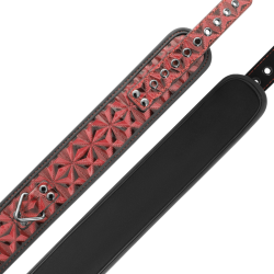 BEGME - KOLNIERZ ZE SKORY WEGANSKIEJ PREMIUM RED EDITION Z NEOPRENOWA PODSZEWKA