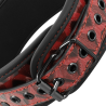BEGME - KOLNIERZ ZE SKORY WEGANSKIEJ PREMIUM RED EDITION Z NEOPRENOWA PODSZEWKA