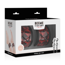 BEGME - MANKIETY NA KOSTKI PREMIUM RED EDITION Z NEOPRENOWA WYSCIOLKA