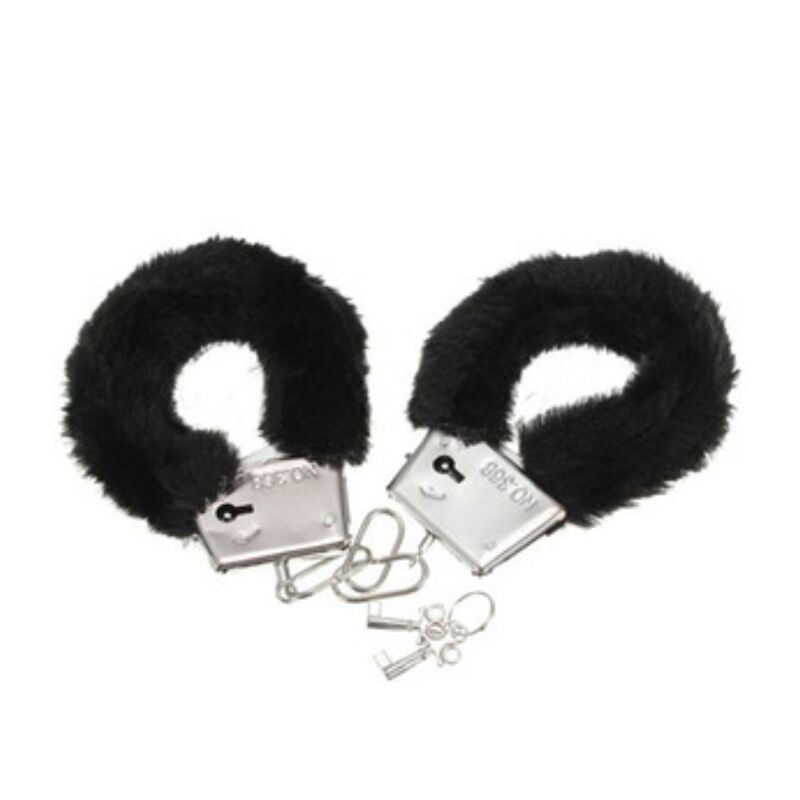 DIABLO PICANTE - MANETTE PELOSE PLEASURE NERE DIABLO PICANTE - MANETTE PELOSE PLEASURE NERE