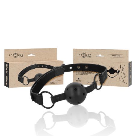 INTENSE - FETISH WEGANSKA SKORZANA PILKA KNEBEL