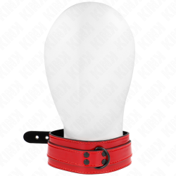 KINK - WINNO CZERWONY NASZYJNIK REGULOWANY 37,5-49,5 CM X 5 CM