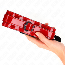 KINK - WINNO CZERWONY NASZYJNIK REGULOWANY 37,5-49,5 CM X 5 CM