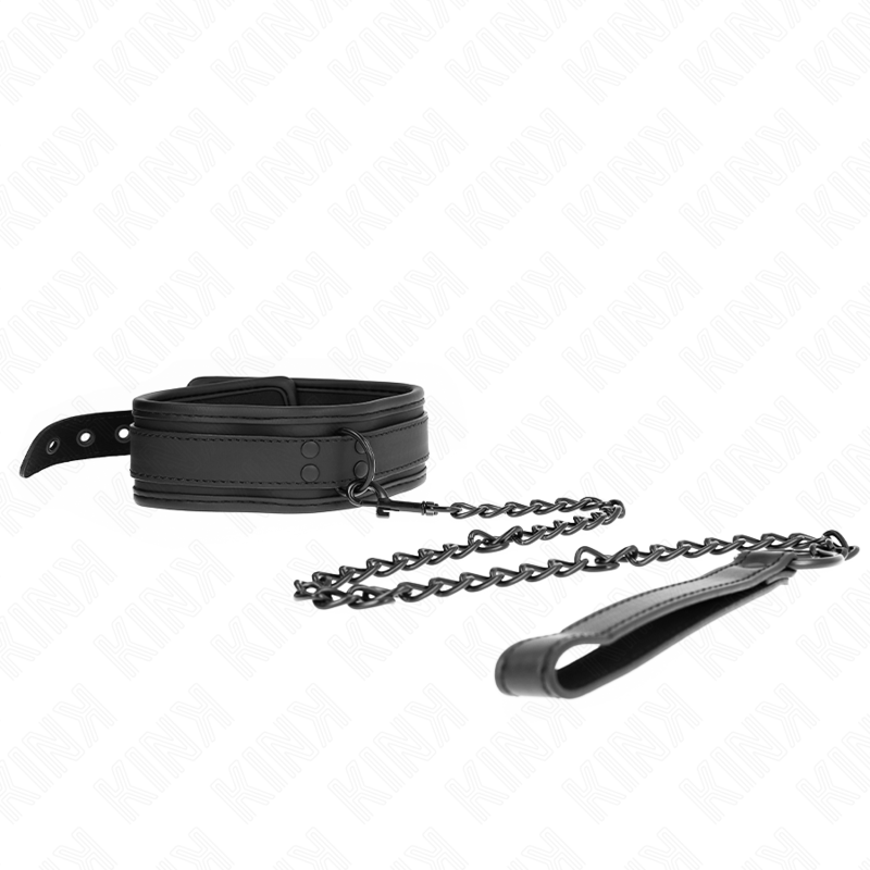 KINK - NEOPRENOWY KOLNIERZ BONDAGE MODEL 1 Z PASEM 78 CM REGULOWANY 37,5 X 49,5 CM