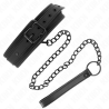 KINK - NEOPRENOWY KOLNIERZ BONDAGE MODEL 1 Z PASEM 78 CM REGULOWANY 37,5 X 49,5 CM