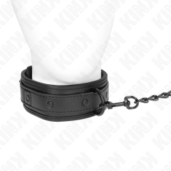 KINK - NEOPRENOWY KOLNIERZ BONDAGE MODEL 2 Z PASEM 78 CM REGULOWANY 37,5 X 49,5 CM