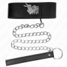 KINK - NASZYJNIK Z PASKIEM 65 CM Z SZEROKIM CZARNYM PASEM Z REGULACJA 33,5-41 CM X 5 CM