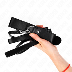 KINK - NASZYJNIK Z PASKIEM 116 CM CZARNY PASEK Z REGULACJA 32-50 CM X 8 CM