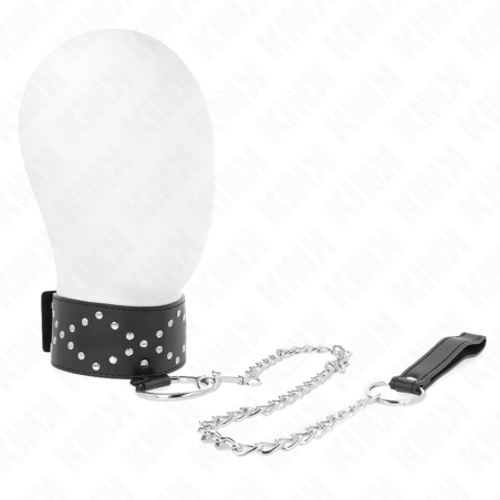 KINK - NASZYJNIK 65 CM ZE SMYCZA ZE SREBRNYMI CWIEKAMI MODEL 3 REGULOWANY 36-43 CM X 5 CM